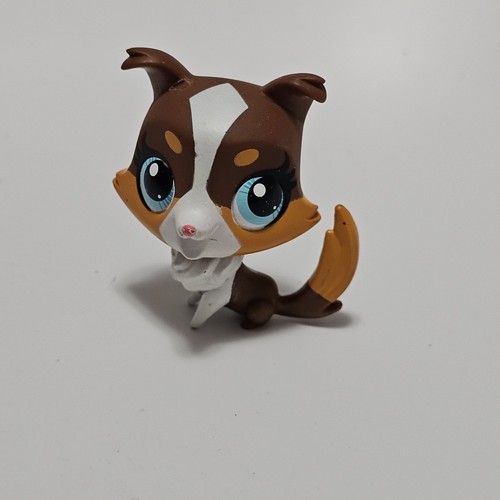 Littlest Pet Shop 3222 Brown Tan & White Collie Dog - Picture 1 of 6