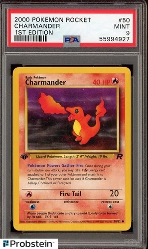 2000 Pokemon Rocket 1st Edition #50 Charmander PSA 9 MINT