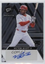 2024 Leaf Press Pass Premium Auto 89/199 Victor Scott II #BA-VS1 Auto 04br