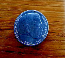 Deutsches Reich 2 Reichsmark "Paul von Hindenburg" 1936-1939 625 Silber