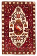 Traditional Vintage Hand-Knotted Oriental Carpet 5'2" x 8'0" Wool Area Rug
