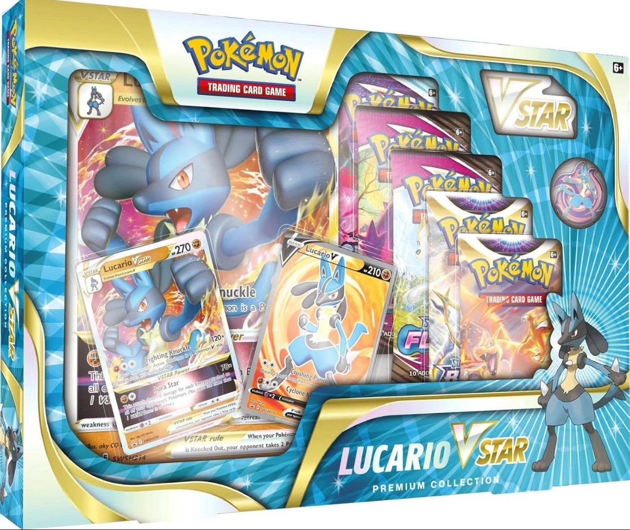 Pokemon TCG: Lucario VSTAR Premium Collection New