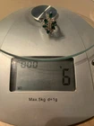 Scrap Sterling Silver 6 Grams Green And Clear Jeweled Ring