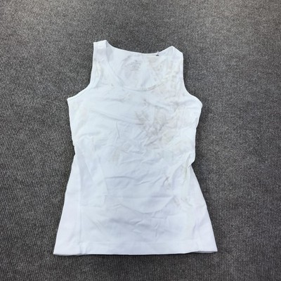 Tommie Copper Tank Top Womens Medium White Compression Back Support Shirt