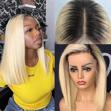 100  HUMAN HAIR LACE FRONT WIGS OMBRE