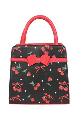 Banned Cherries And Bows Handtasche Retro Rockabilly 50er Vintage Pin Up Style Tasche