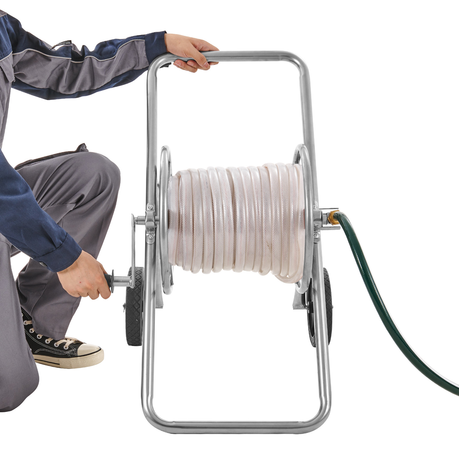 VEVOR Hose Reel Cart 175ft. Heavy Duty Garden Water Yard Planting w/ Wheels