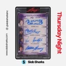 2020 LEAF PEARL HULL/DIONNE/HADFIELD/BOSSY SIGNATURES 4 NAVY BLUE AUTO /4