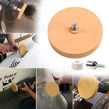 Drill Adhesive Pinstripe Sticker 3.5''Car Decal Remover Glue Rubber Eraser Wheel