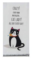 Kay Dee Designs Crazy Cattitude Cat Lady Kitchen Towel