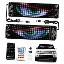 Devil Eyes Light for Windshield, 2PCS 14 X 4 Led Eyes with App Control and