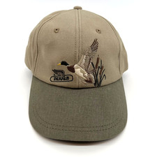 Dekalb Seed Company Tan Hat/Cap Metal Buckle Closure with Embroidered Duck