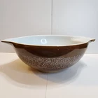 Vintage Pyrex Brown Woodland #444 Cinderella Bowl 1.5 Qt READ Display Only