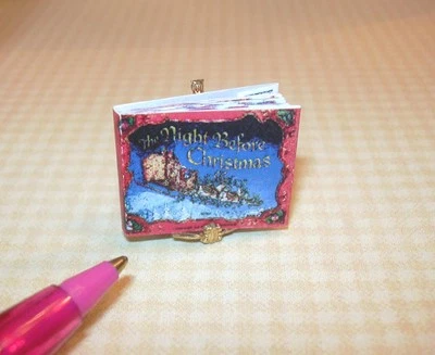 COTTAGE INDUSTRIES Miniature Christmas Eve Classic Story/Color-Text: DOLLHOUSE Miniatures 1:12