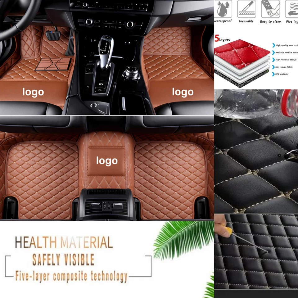 Alfombrillas de coche personalizadas aptas para Bentley Flying Spur PU impermeables de lujo antideslizantes Foto 2 de 4