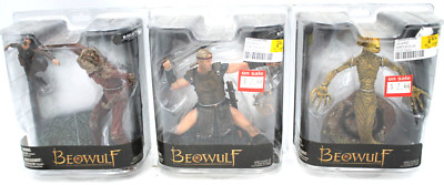 3pc 2007 MCFARLANE Toys Action Figures Grendel Mother & Young Beowulf New Sealed