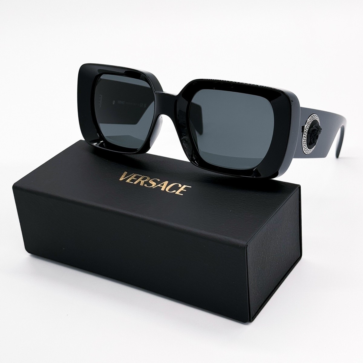 Versace Mod. 4473U GB1/87 Black New Authentic Sunglasses NEW VERSACE VE4473U GB1/87 WOMEN SQUARE SUNGLASSES VERSACE  main image 2