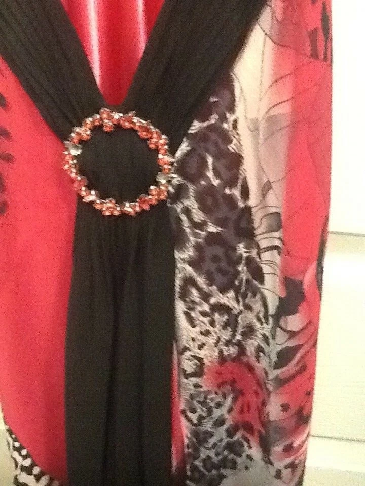 Vestido largo formal de graduación multicolor Faviana para mujer talla 8 Foto 4 de 4