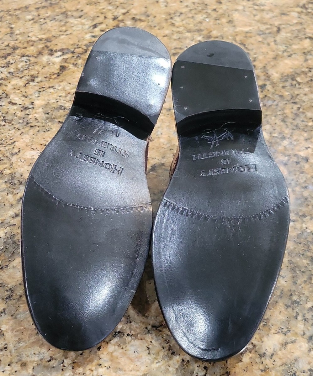 John Fluevog Red Burgundy Brogue Detail Double Monk Strap  display picture 3