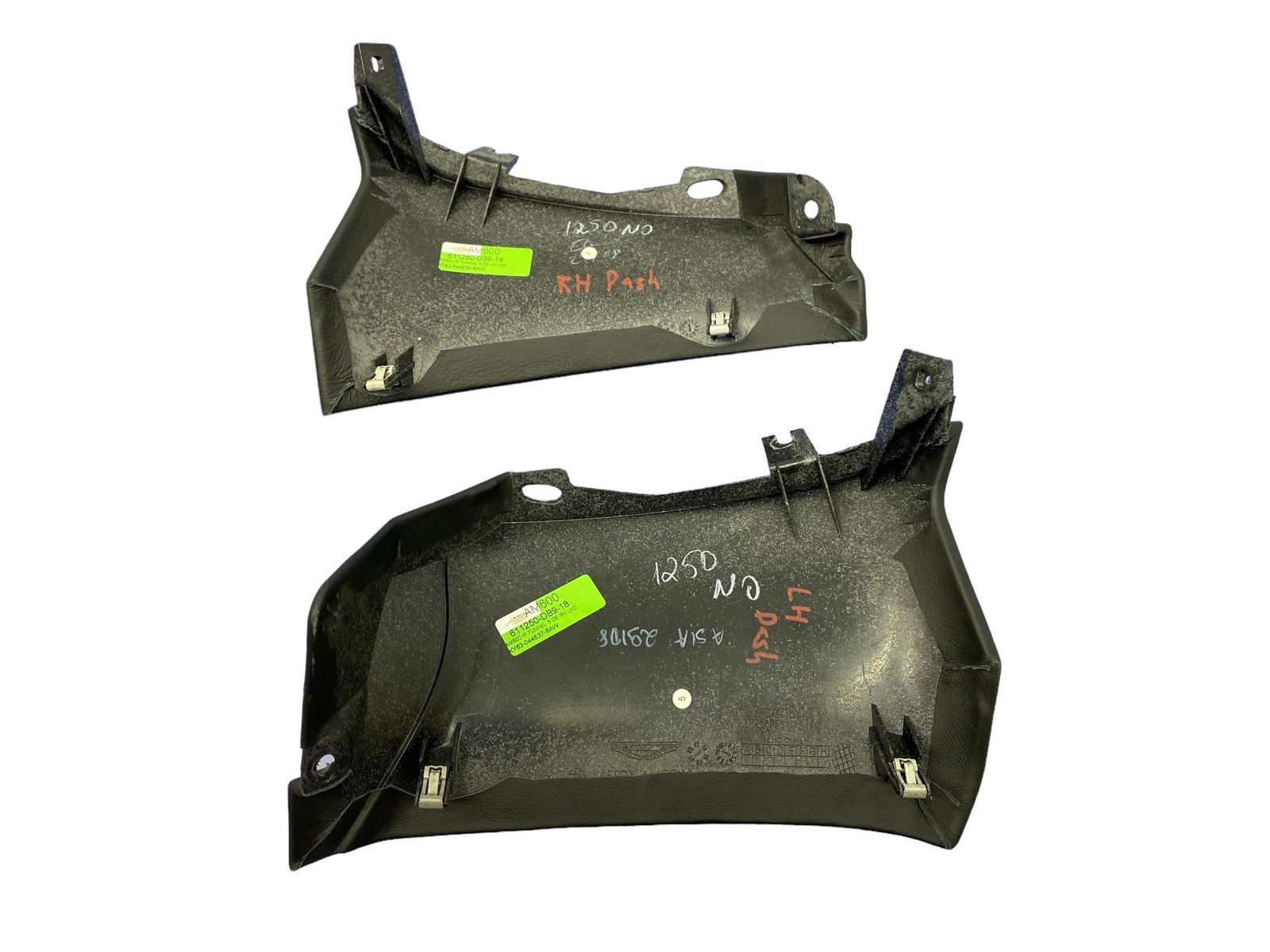 2019 ASTON MARTIN VANTAGE COUPE OEM FRONT DASH LOWER KNEE PANEL TRIM COVER SET