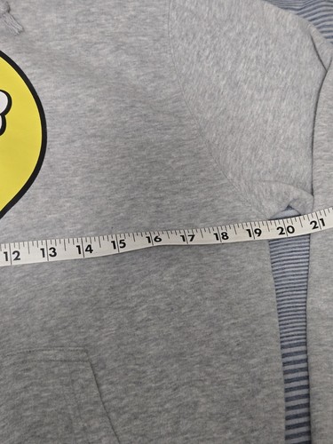 Felpa grigia con cappuccio Buc-ees logo pullover pile casual felpa turistica taglia small - Foto 4 di 14