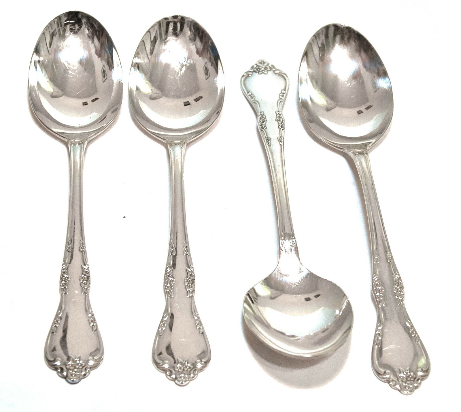 4 ONEIDA FREDERICKSBURG 1968 PATTERN BETTY CROCKER SILVERPLATE