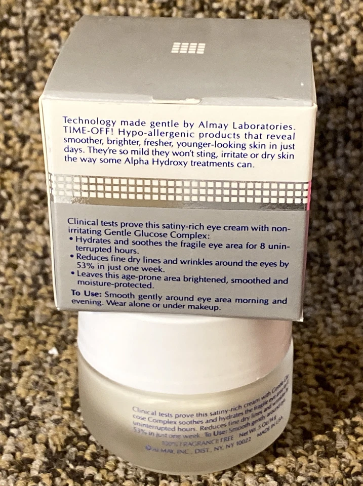 ALMAY HYPO CREMA DE OJOS SUAVIZANTE DE EDAD TIME-OFF ALERGÉNICA .5 OZ Foto 4 de 4