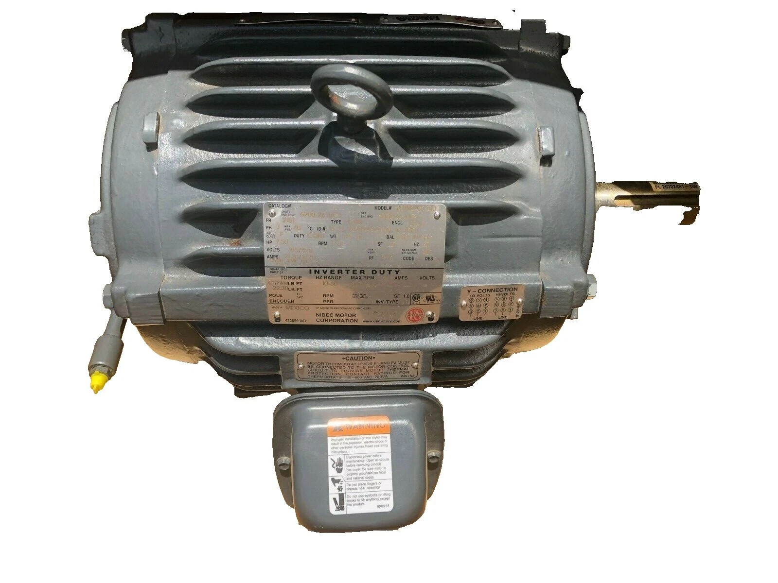 3 V 通用工业电动机 1 1/2 HP 额定负载