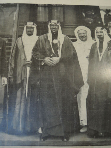 Fayçal Al Saoud 1937 Photo IBN Saoud IBN Séoud Saudi Arabia King Hedjaz