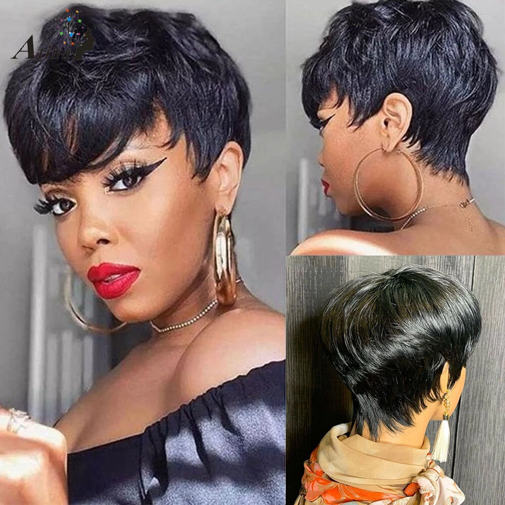 Image of Pixie blunt cut women's hair