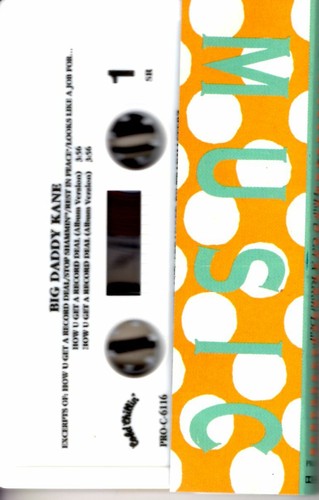 Big Daddy Kane How U Get A Record Deal PROMO ADVANCE DEMO Cassette Single Hiphop - Imagen 2 de 2