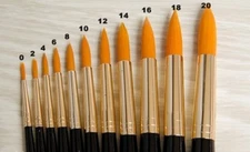 [春盛堂] Artists Paint Watercolor Brush Round Pointed Tip Nylon Hair