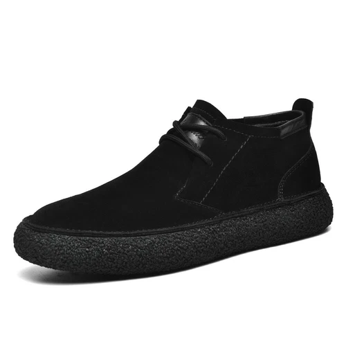 Herren Echt leder High Top Werkzeug Stiefeletten Outdoor bequeme Freizeit schuhe - Bild 26 von 27
