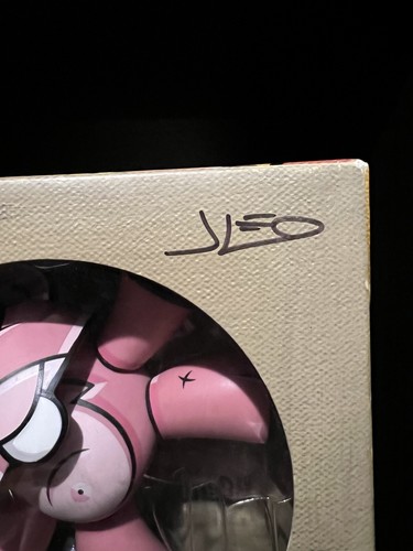 SIGNED PINK TEETER Joe Ledbetter KIDROBOT Urban Vinyl DUNNY RABBIT Designer - Picture 6 of 6
