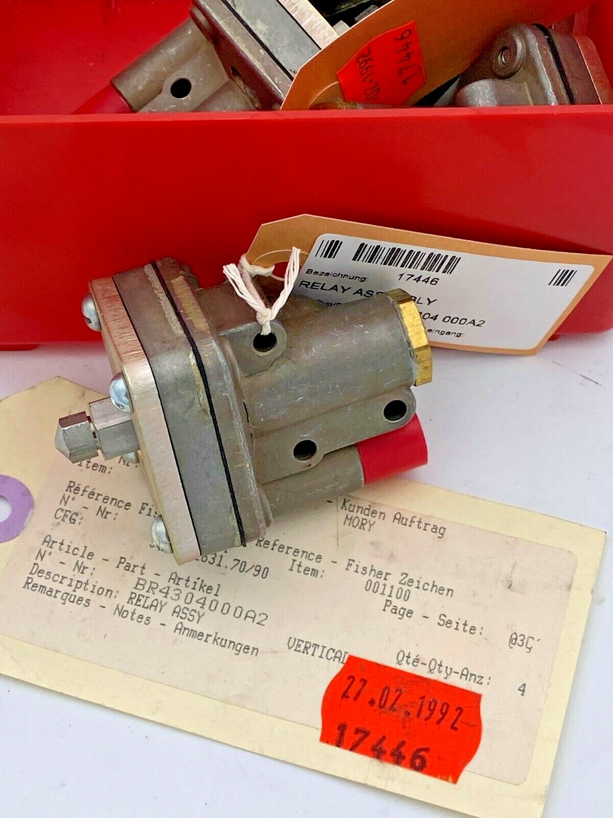 Fisher Parts Emerson Relay Assembly BR4304 000A2 original
