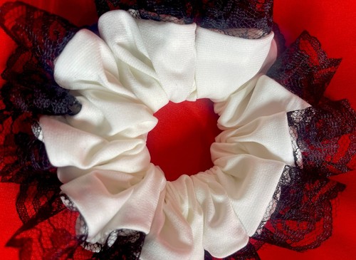 Hair Scrunchies Large Elastic Hair Band Ponytail Holder Hair Tie Set Of Three - Picture 7 of 17