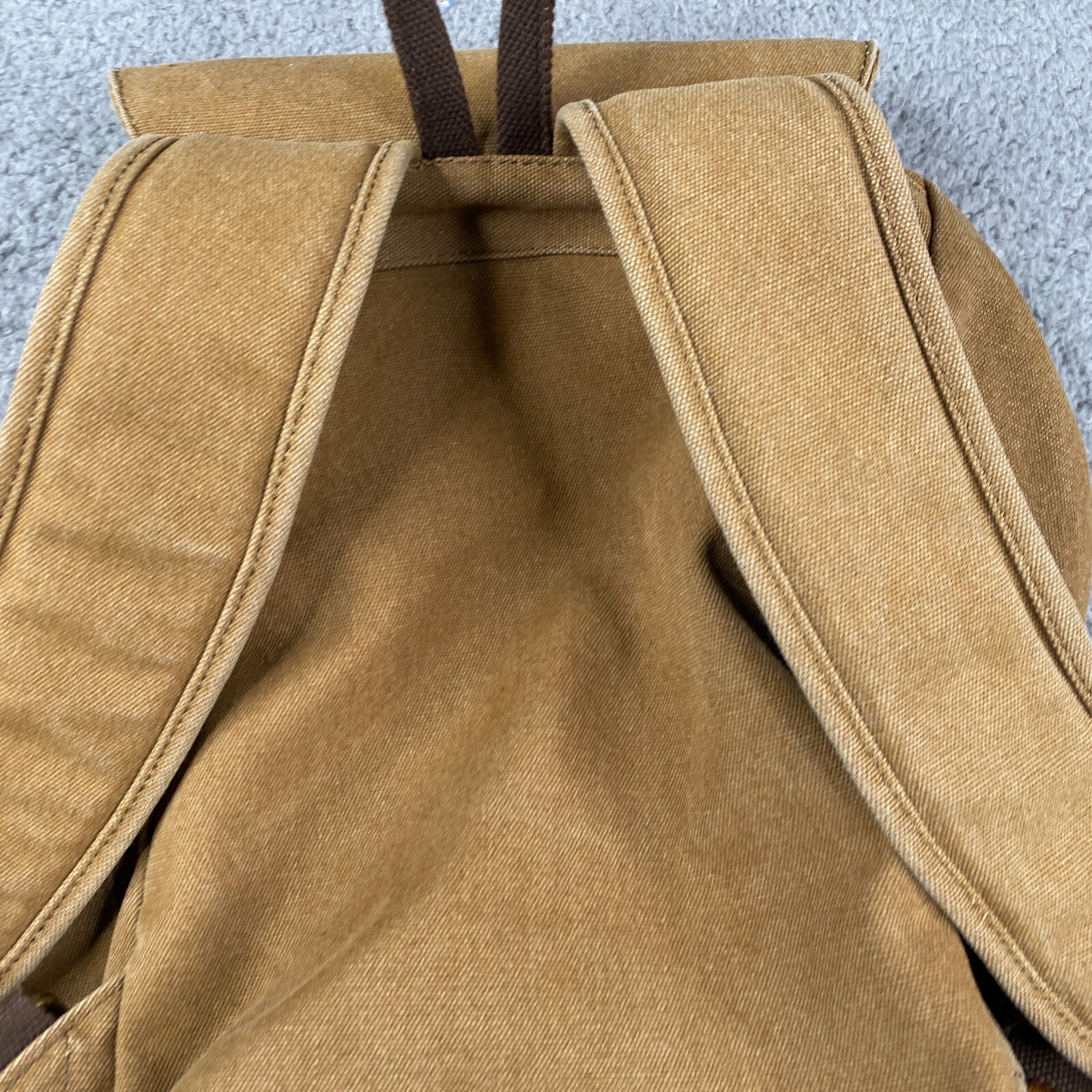 Augur Strauss Backpack Brown Adjustable Canvas 14… - image 6