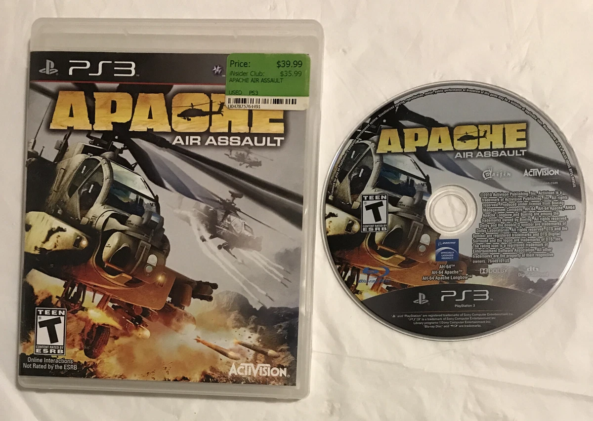 Apache Air Assault Sony PlayStation 3 2010 PS3 Tested