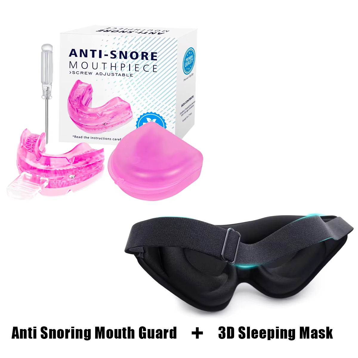 Adjustable Anti-Snoring Mouthguard – Sleep Aid for Snore and Bruxism Relief UK