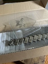 80 New Clear Plastic Horz Name Tag ID Card Holder Badge Clip & Safety Pin Lot