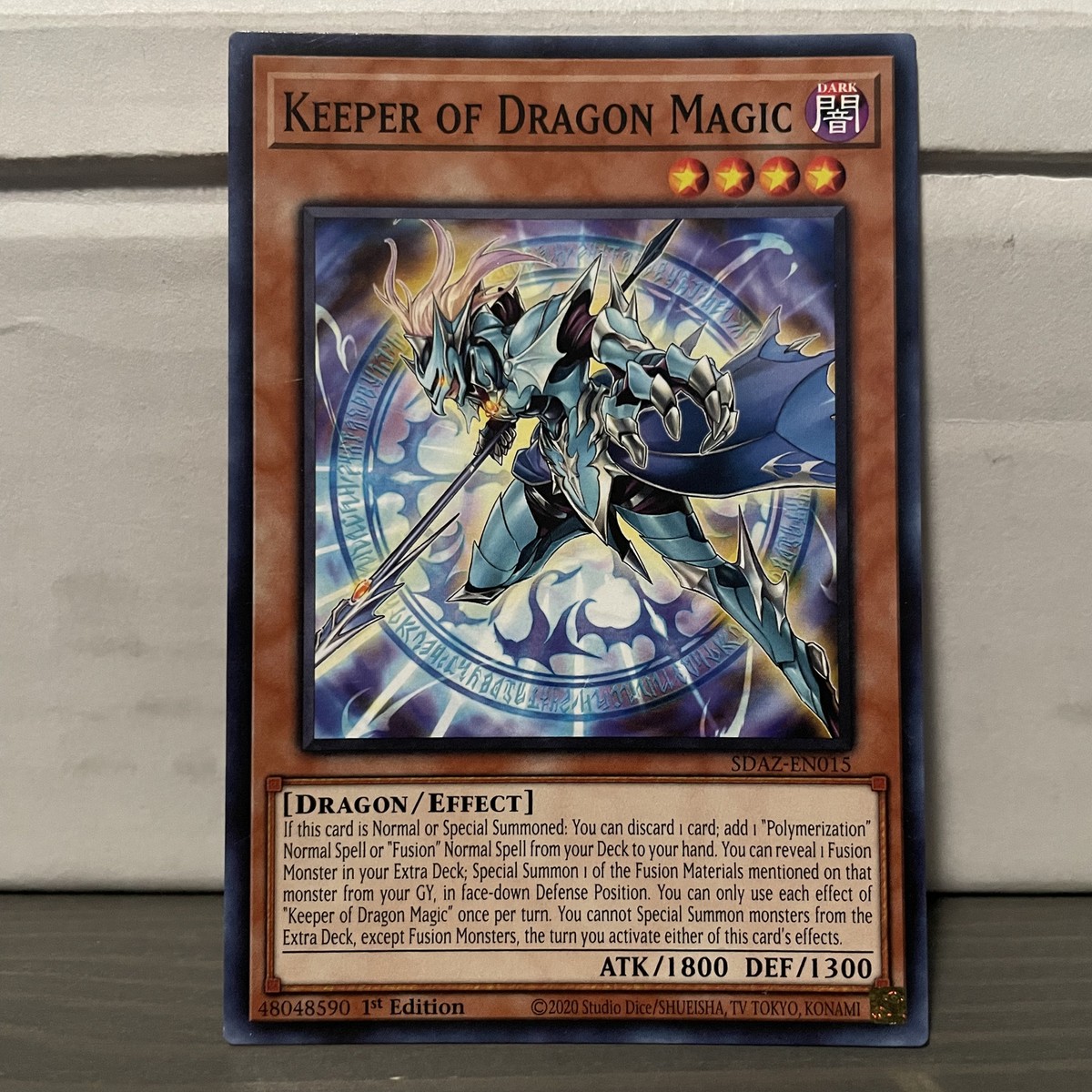 yugioh dragon magic cards Amazon.com: Dark Magician The Knight of Dragon Magic - BLMR-EN001 - Secret  Rare main image 1