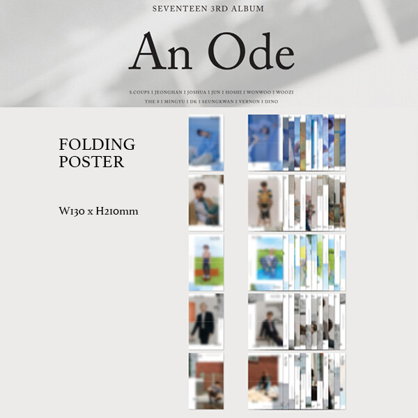 SEVENTEEN - 3rd ALBUM AN ODE FOLDING POSTER - FIRST PRESS ONLY | eBay