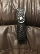 Dutyman Black Basketweave Leather Police Belt Holder 2621u