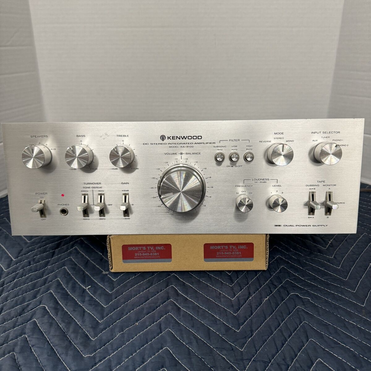 KENWOOD KA-8100 INTEGRATED AMPLIFIER - SERVICED - CLEANED KENWOOD KA-8100 INTEGRATED AMPLIFIER - SERVICED - CLEANED