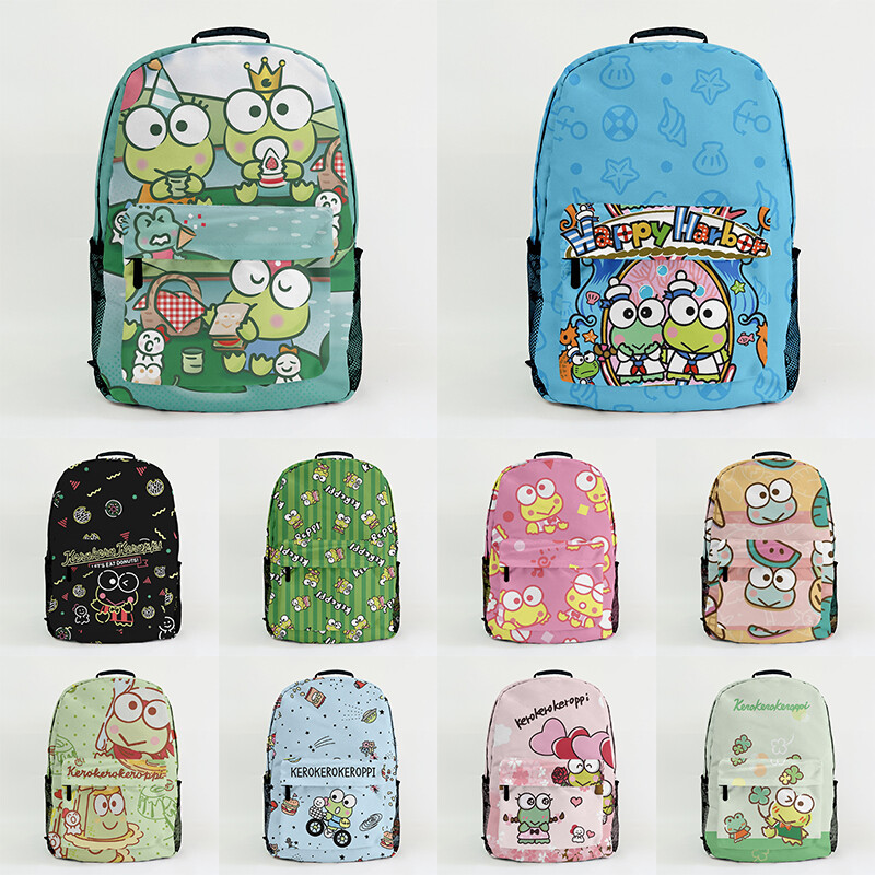 Kero*Kero Keroppi* Kids Backpack Schoolbag Adult Shoulder Bag