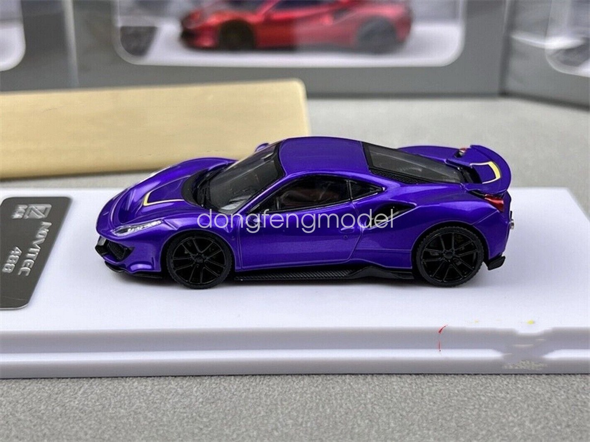 NOVITEC 488 PISTA 限定版 ミニカー FERRARI 488 Pista - Novitec - matte black / 1 yellow Stripe
