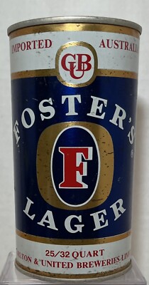 Foster s Lager 25/32 Quart Can Imported From Australia. -Empty- Bottom Opened