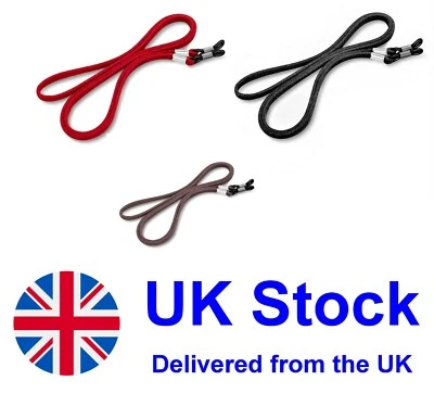 Fashion Glasses Cord Lanyard Chain 4 all eyewear Faux Suede Black Brown Burgundy