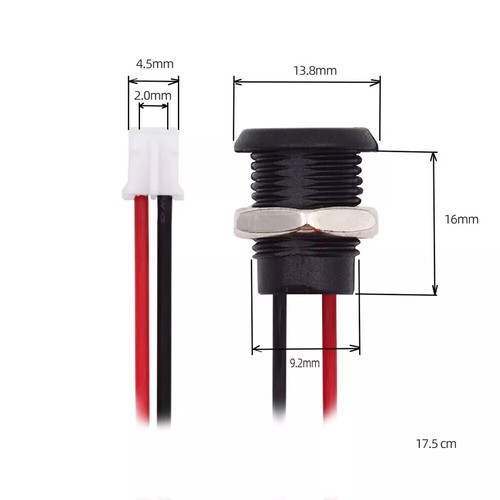 5 stücke DIY OEM USB C Panel Mount Typ C Buchse auf 2Pin Header Kabel 5V - Picture 7 of 7