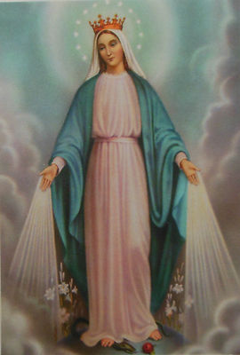 Madonna Immaculata Heiligenbild 15 cm x 10,5 cm AR 135